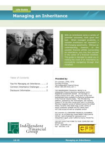 Here's an alt tag for the image: `Guide to managing an inheritance`