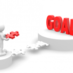 Here's an alt tag for the image: > Achieving goals: one step at a time.